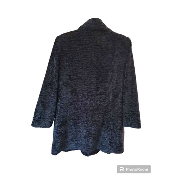 Peacoat Cotton Acrylic Polyester Rayon Other Fiber Button Front Jacket - Picture 3 of 3